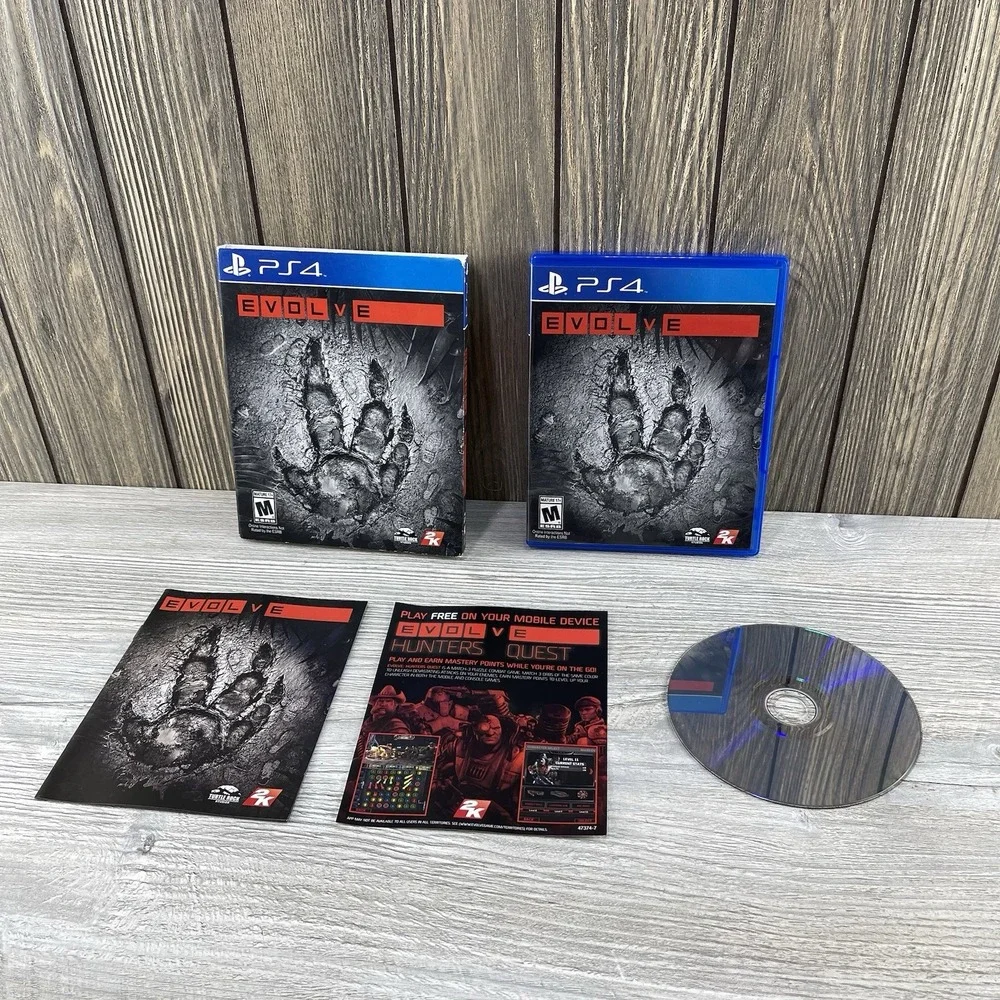 Evolve (Sony PlayStation 4, 2015) w/Slipcover Tested Working
